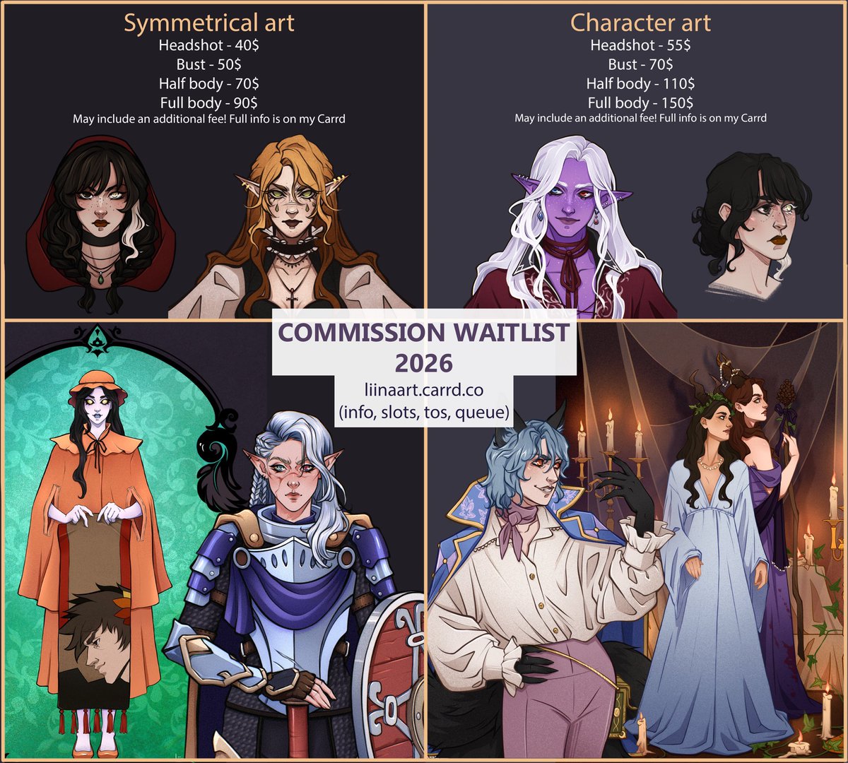 _Liina___'s tweet photo. Updated commission info! 
💖My waitlist is open 💖

Many people asked, so I opened regular commission options again besides YCH
 All information is on my Carrd - https://t.co/jf98hriVxi Queue - https://t.co/mhwCAUmta9 ToS - https://t.co/JsKYxvDnlV

Available slots in thread https://t.co/frqu4J6xfY