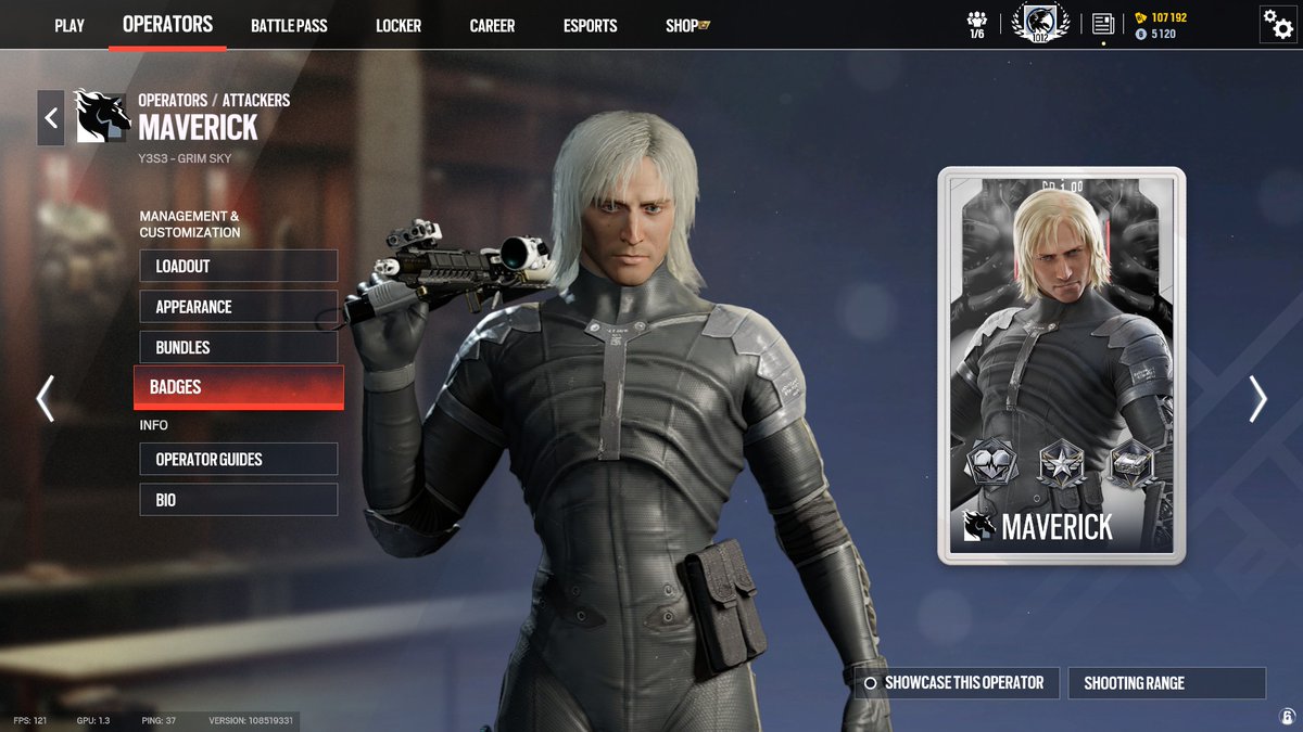 Maverick Raiden Thank you @Ubisoft for the new Metal Gear Raiden x Maverick Elite skin ...