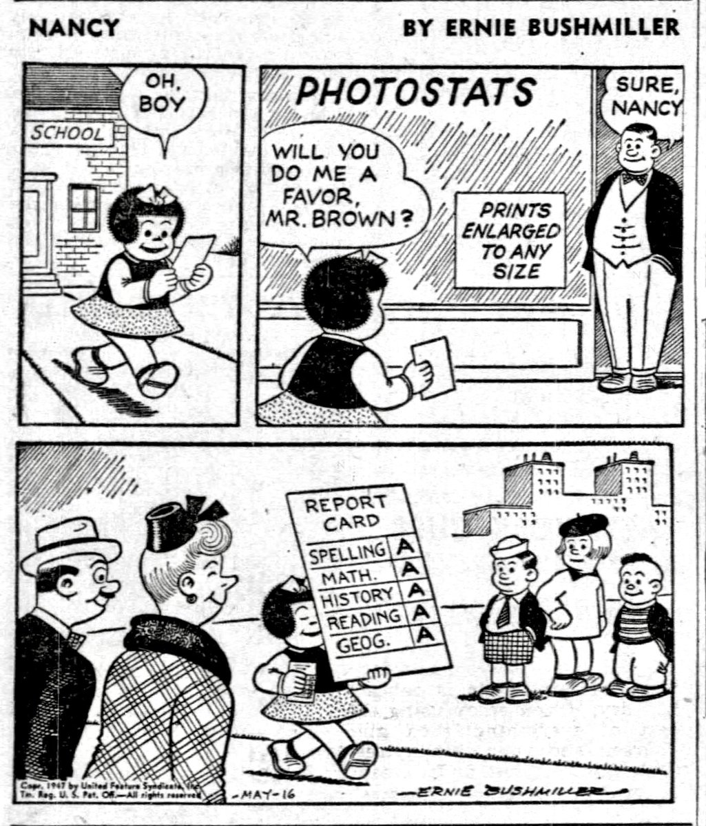 Nancy Comics by Ernie Bushmiller tweet media