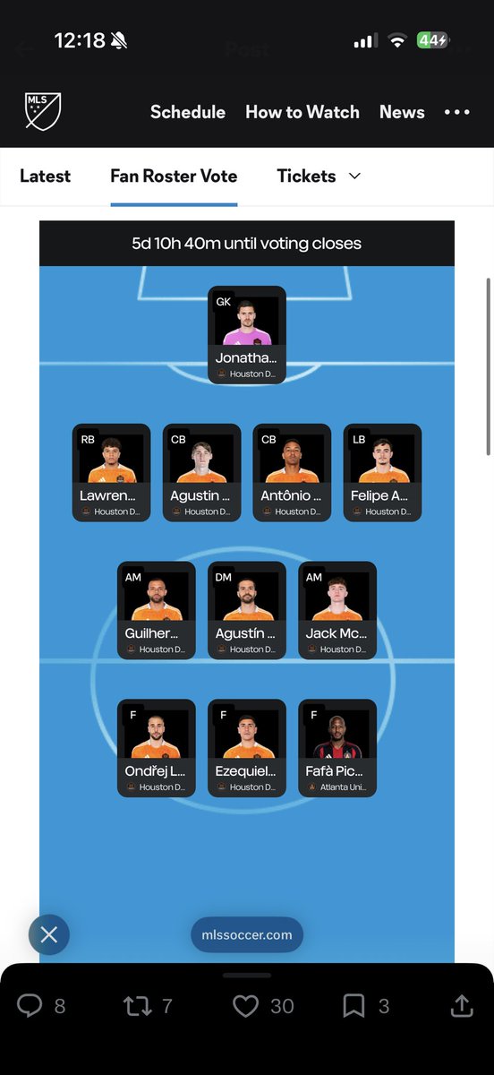 Fut_Years's tweet photo. @HoustonDynamo voted! https://t.co/s0O9GRQNlh