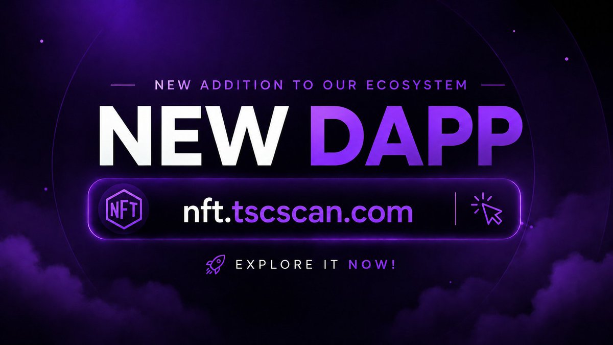 TscScan's tweet photo. 🚀 A new dApp has joined the TTcoin ecosystem.

Introducing the new dAPP project: https://t.co/9O55GJJakK

Discover the next step in our growing ecosystem with a more powerful, smarter, and more connected platform.

🌐 https://t.co/9O55GJJakK

#TTcoin #NFT #Web3 #Crypto #Blockchain #Ecosystem