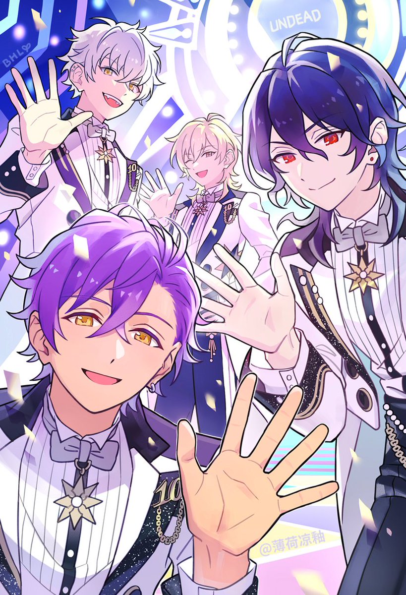 周年快乐！ #undead #朔間零 #羽風薫 #大神晃牙 #乙狩アドニス