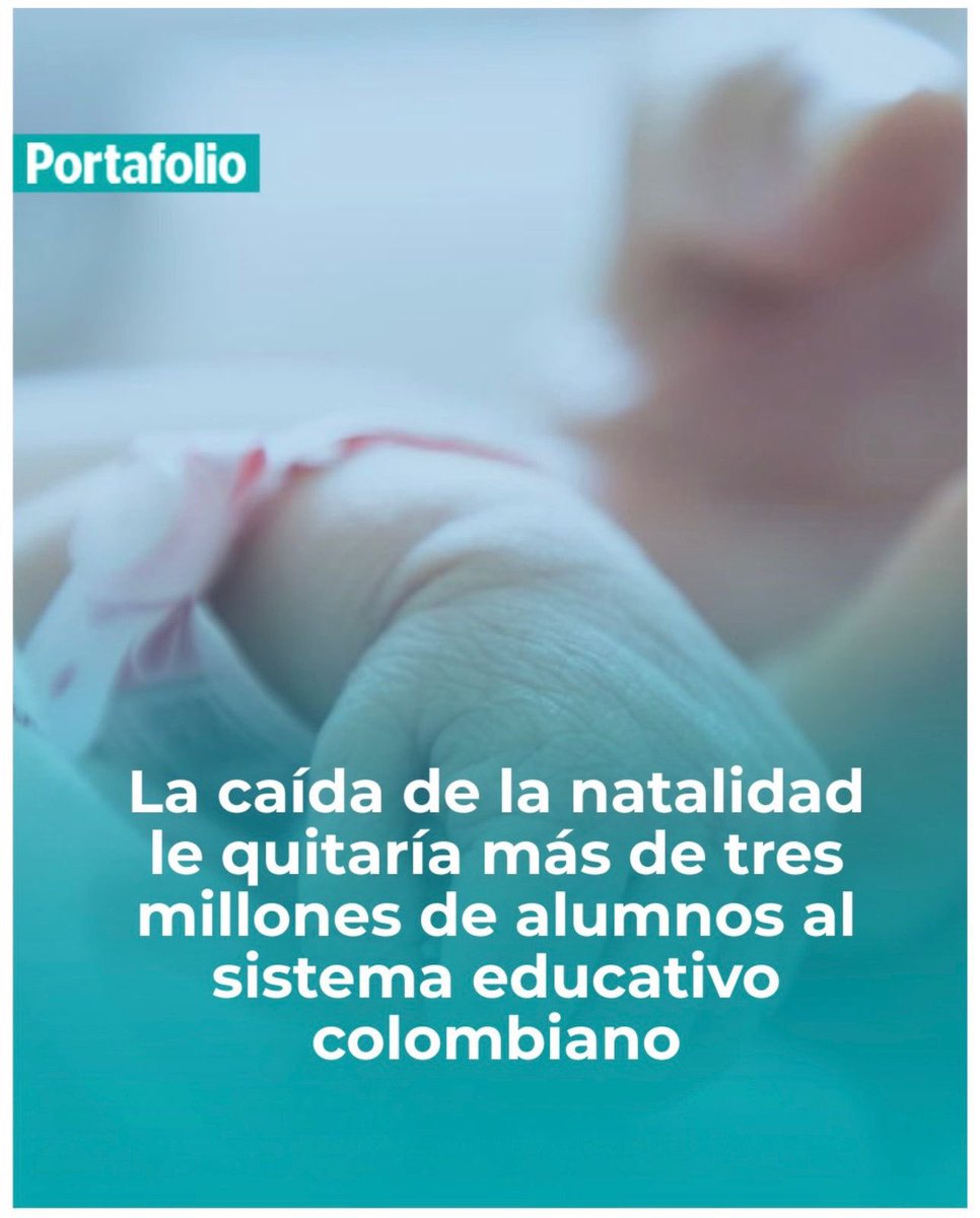 LorenaRiosC's tweet photo. ⚠️Nos han querido vender la idea de que el problema es la sobrepoblación. Hoy Colombia enfrenta una muy preocupante realidad: la caída de la natalidad generará menos de 3 millones de estudiantes en los próximos años en el sistema educativo.

Menos niños hoy, significa crisis pensional, económica y educativa mañana. 🇨🇴