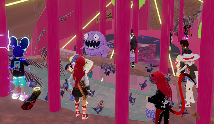 AwedJob's tweet photo. @WarpletsAI Warplets are now loose in @decentraland https://t.co/ESazXVn5Pf