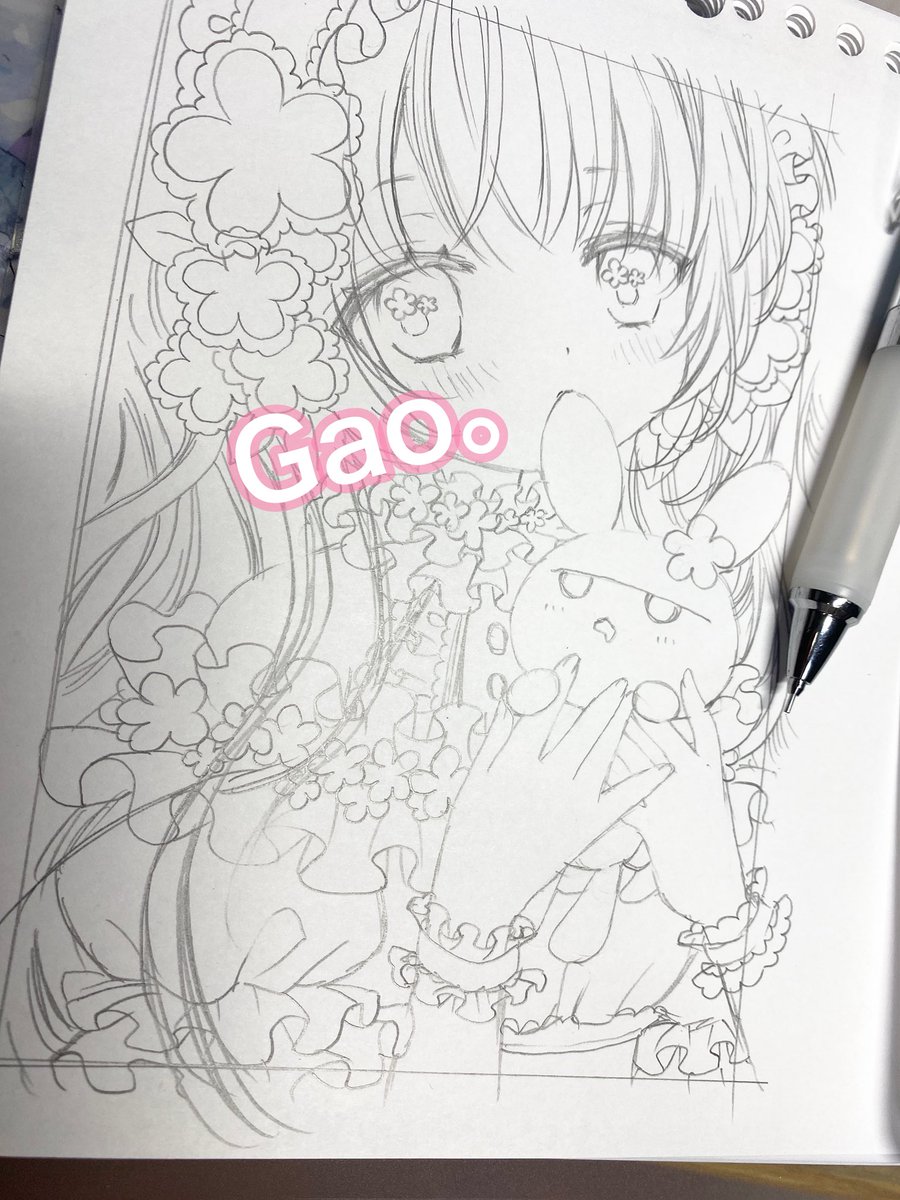 2枚目〜😃✨まだまだ直すけど!
そろそろ寝る(-_-)゜zzz…
また明日(今日か)2、3枚描く(全部ハガキサイズ)全部で5〜6枚描けたら良いなぁ🤔 
