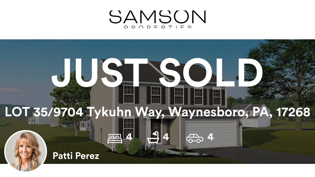 YourAgentPatti's tweet photo. 🛌 4 🛀 4 🚘 4
📍 LOT 35/9704 Tykuhn Way, Waynesboro, PA, 17268

My latest sale on RateMyAgent.
salesperson 660334
https://t.co/EAuSjCrUg9

...
#ratemyagent #realestate https://t.co/QWTj1Nt1DZ