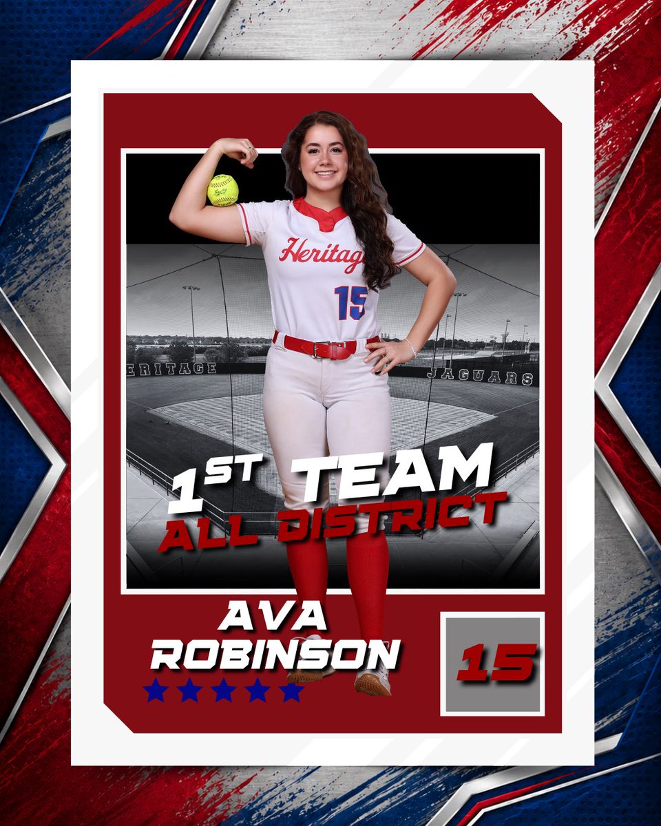 HHSJagSoftball's tweet photo. Congrats to these Heritage Jaguars for earning All District 1st team!  @MISD_Athletics @GMsportsmedia1 https://t.co/XGPYreEY1V