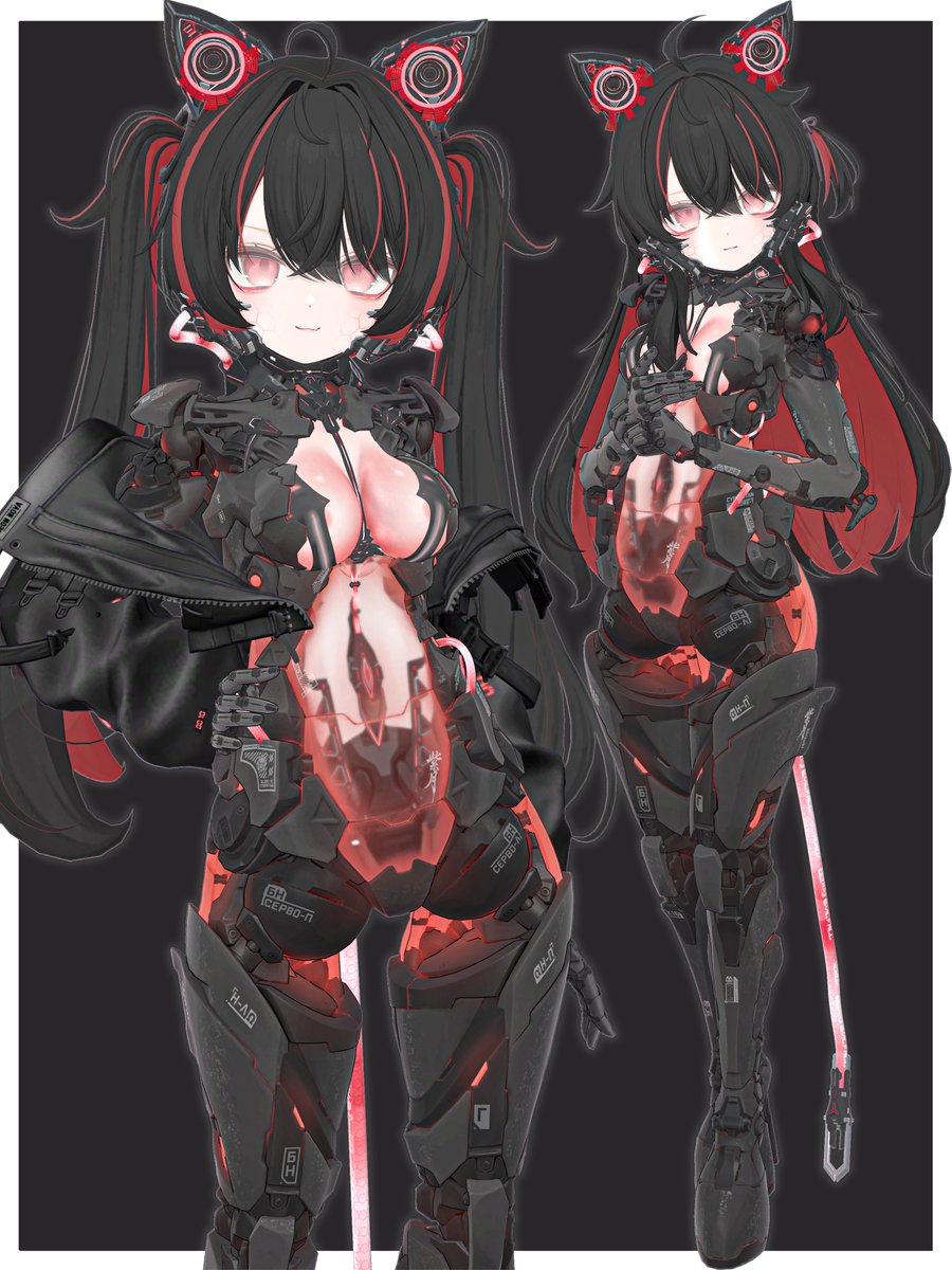 sumxsum03's tweet photo. メカ娘エクちゃん定期メンテナンス完了しました🐱🤖
#VRChat #Eku3D
#Torinyan https://t.co/BnGsErawwI