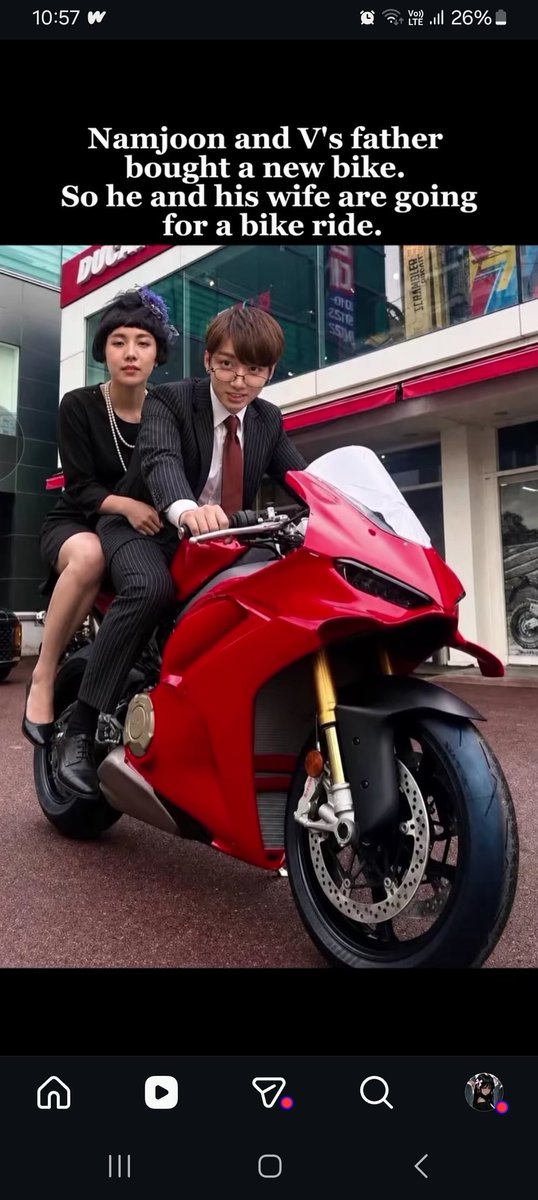 hobis_acron's tweet photo. Guys, someone credit this๐ญ๐ซถ๐ปand now I can't stop laughing!!
"Namjoon and v's father jungkook bought a new bike ๐ and now he and his wife ๐ญare going on a long drive " lkygjvbnn!!!! #hopekook #koobi https://t.co/Vv0R8agJU0