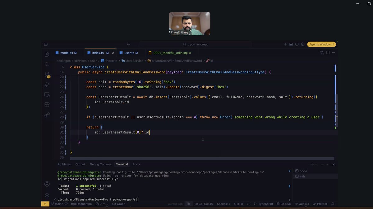 ArijitCodes's tweet photo. Web Dev Cohort Day 50 done #ChaiCode #WebDev
Thanks @piyushgarg_dev sir and Thanks @Hiteshdotcom sir and huge thanks to the team @ChaiCodeHQ .💕 https://t.co/oes0krDZbN