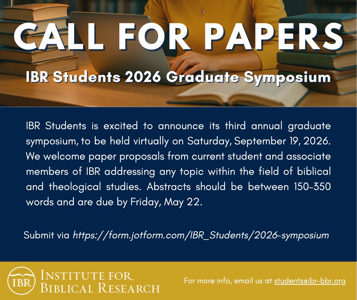 IBRStudents's tweet photo. ONE WEEK until the May 22nd deadline—we look forward to reading your abstract! https://t.co/p7vSnKwOX9