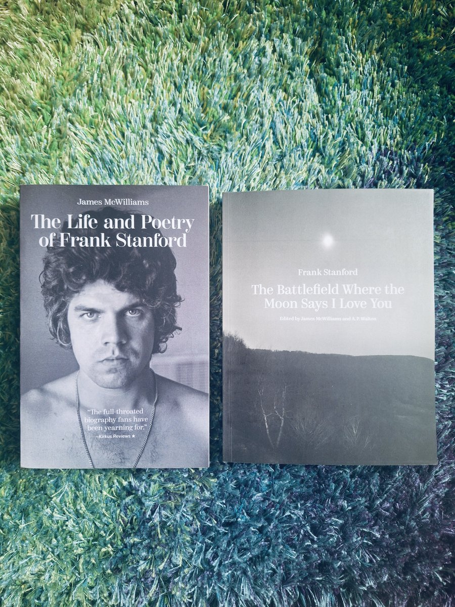 tom_ghostly's tweet photo. worth a tweet: frank stanford's 15,434-line epic poem "the battlefield where the moon says i love you" has finally been re-issued this april after having been out of print for about 18 years. took a while for it to make it all the way to austria from overseas, but here it is. 😃 https://t.co/48pLOSpKVM