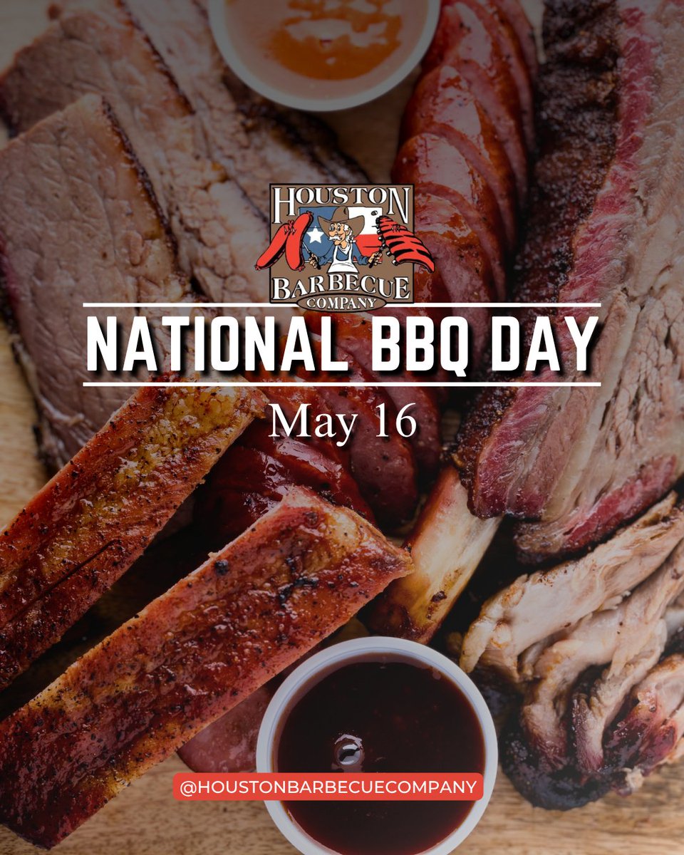 HoustonBBQ_TX's tweet photo. Gather round for National BBQ Day! 🔥🍖 Bring your friends, share some laughs, and enjoy smoky BBQ favorites together. Let’s make delicious memories! 🎉🥩 #BBQ #HoustonBBQ #EnergyCorridor https://t.co/ouLXpBNMdJ