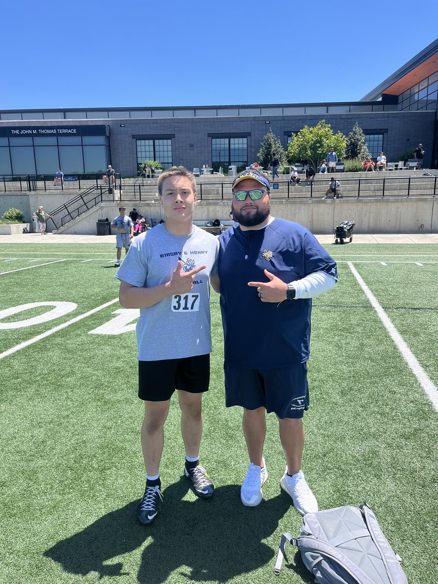 sebastian1val's tweet photo. I had an awesome time this Saturday competing at the Emory &amp; Henry prospect camp. Thank you to all the coaches who made this possible. @CoachDWoodson @CoachWalters_ https://t.co/olFlx9rTUd