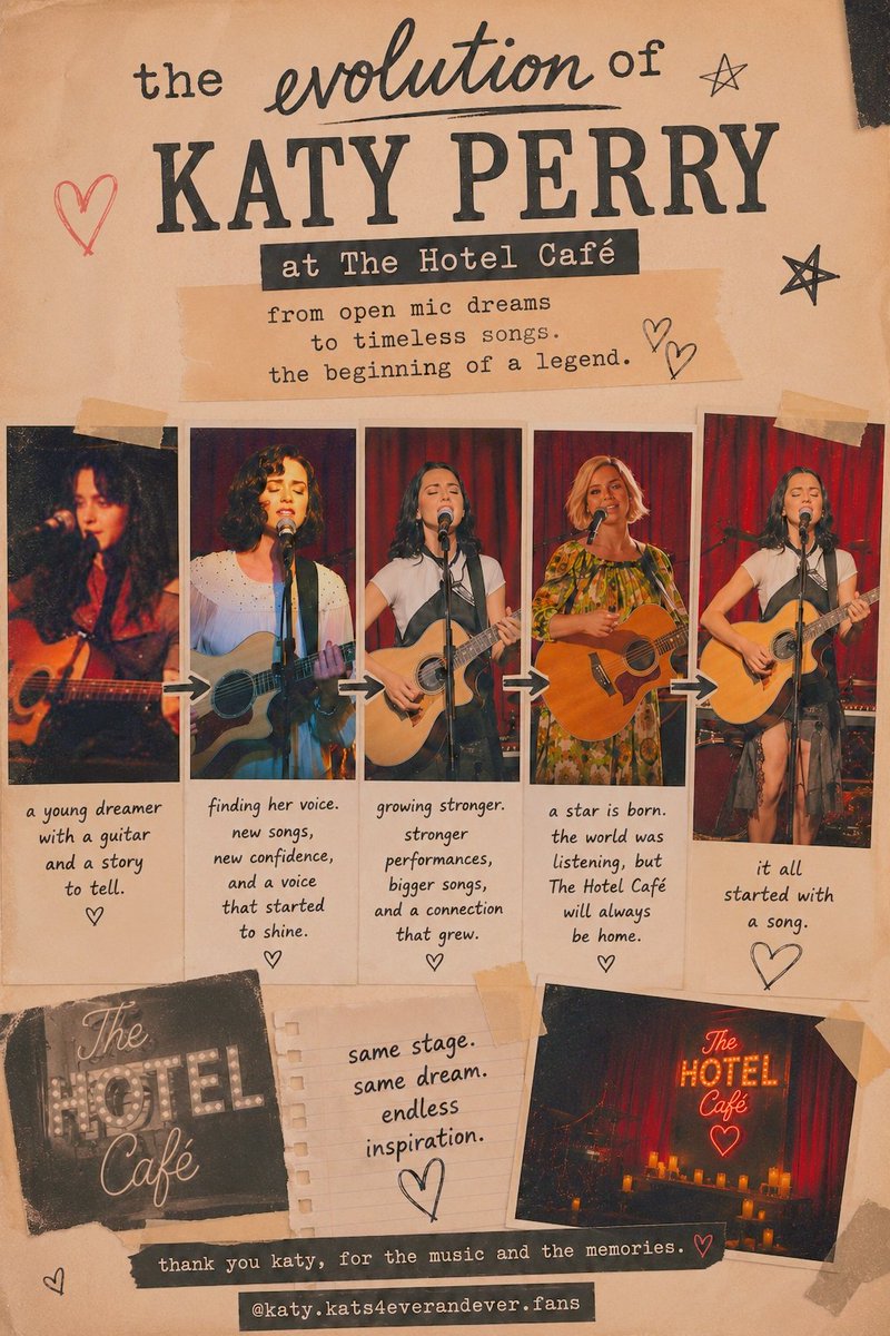 Katykat4everan2's tweet photo. @katyperry your HISTORY IS HERE !!! 

THANKS FOR GOING TO @thehotelcafe ! https://t.co/sJ56AmOg9W