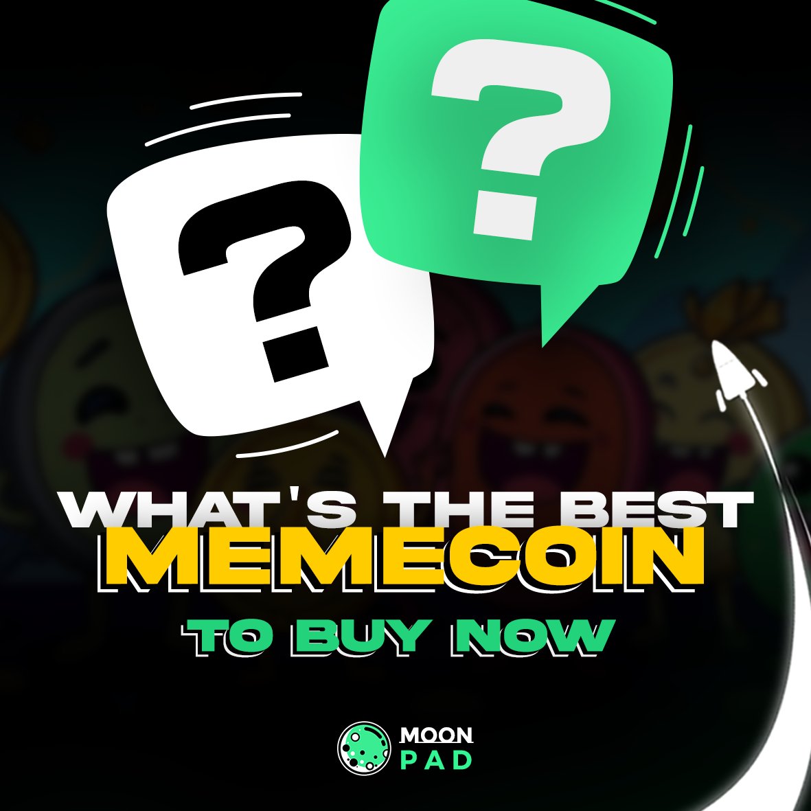 Moonpadlabs's tweet photo. Right now! Be honest!

What's the best memecoin to buy? It must be under 10M mcap with a target to fly above 100M mcap. https://t.co/mu51Qa948k