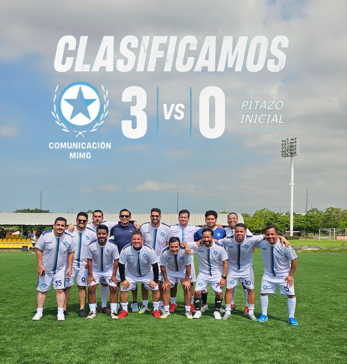 jandresgonz73's tweet photo. ¡Victoria contundente para la Municipalidad de Guayaquil! 
El equipo municipal venció 3-0 a Pitazo Inicial en el Torneo Intermedios 2026 y avanza a octavos. Un triunfo importante que demuestra el compromiso y la jerarquía del equipo en esta competición. #Ecuador https://t.co/KHiMDSubOJ
