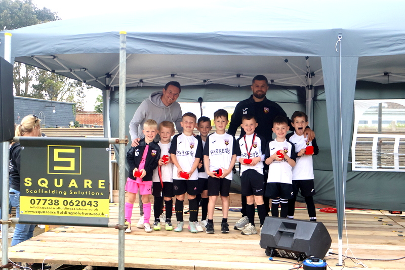 PostieRoger's tweet photo. Pagham FC.  Great afternoon as the Pagham ACYL celebrated their end of season awards as the teams filled the stands.  A great well done to everyone at the club for making this a great afternoon with all the hard work put in. Credit to all. https://t.co/SOsho1mykS