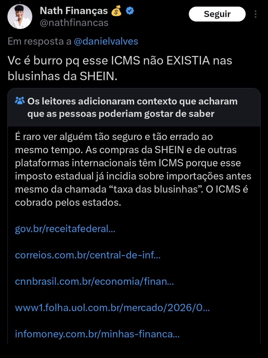WelingtoncDiniz's tweet photo. @rbreia @elonmusk @nathfinancas O brasileiro na sua grande maioria está todo lascado por conta de seguir pseudos especialistas em tudo quanto é área… o nível de jumentice e soberba desse ser é surreal… é fezes com 100% de pureza! https://t.co/peUGjM6mPL
