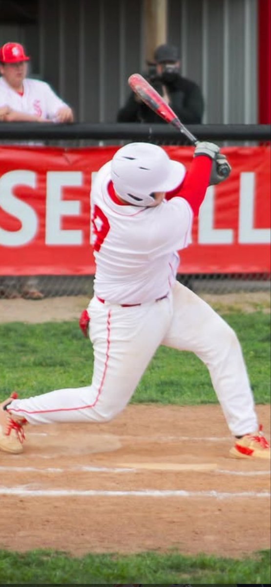 shsbaseball2025's tweet photo. With 2 RBI’s today senior Cole Cashdollar runs his total to 45 on the season breaking a 37 year old record held by Mike King https://t.co/vmDlsY1eW4