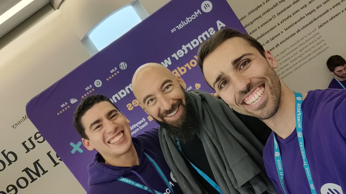 hdeprada's tweet photo. Fun day at @WordCampPT @Modulards_en https://t.co/sKmo4vw7al