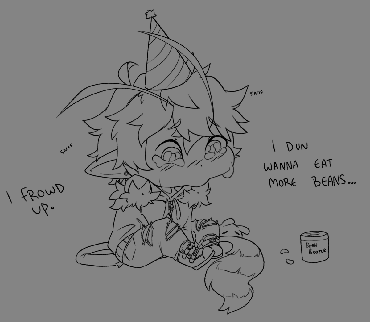 ApocalypticBee's tweet photo. Stream Anniversary next Saturday! Yippeee! IDK if I'm going to do anything big like a subathon and if I do it'll be small scale- last minute set up- Really shit week with 2 family pets passing and my cat Sanji is missing. 
But still wanna do something! So party games w/ frends! https://t.co/VO1U3xrhwI