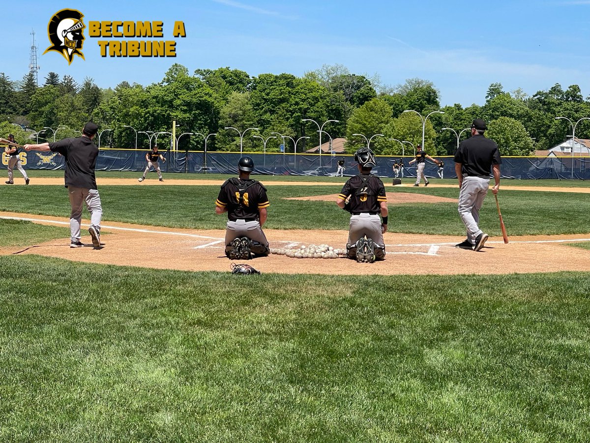 PickinSplinters's tweet photo. Getting ready for Game 2 of the @NJCAABaseball DII East District championship. @TribuneBaseball will face Mercer County CC. https://t.co/qCI4pBTDB7