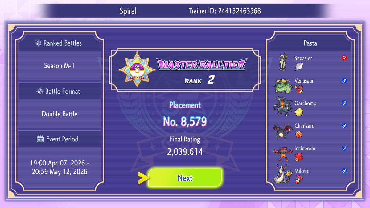 SpiralFPS's tweet photo. End of season M-1 standings. Not bad for my first real ladder push. Ngl I got super burnt out at the end though and I’m looking forward to the next reg. https://t.co/xEMtOczdEM