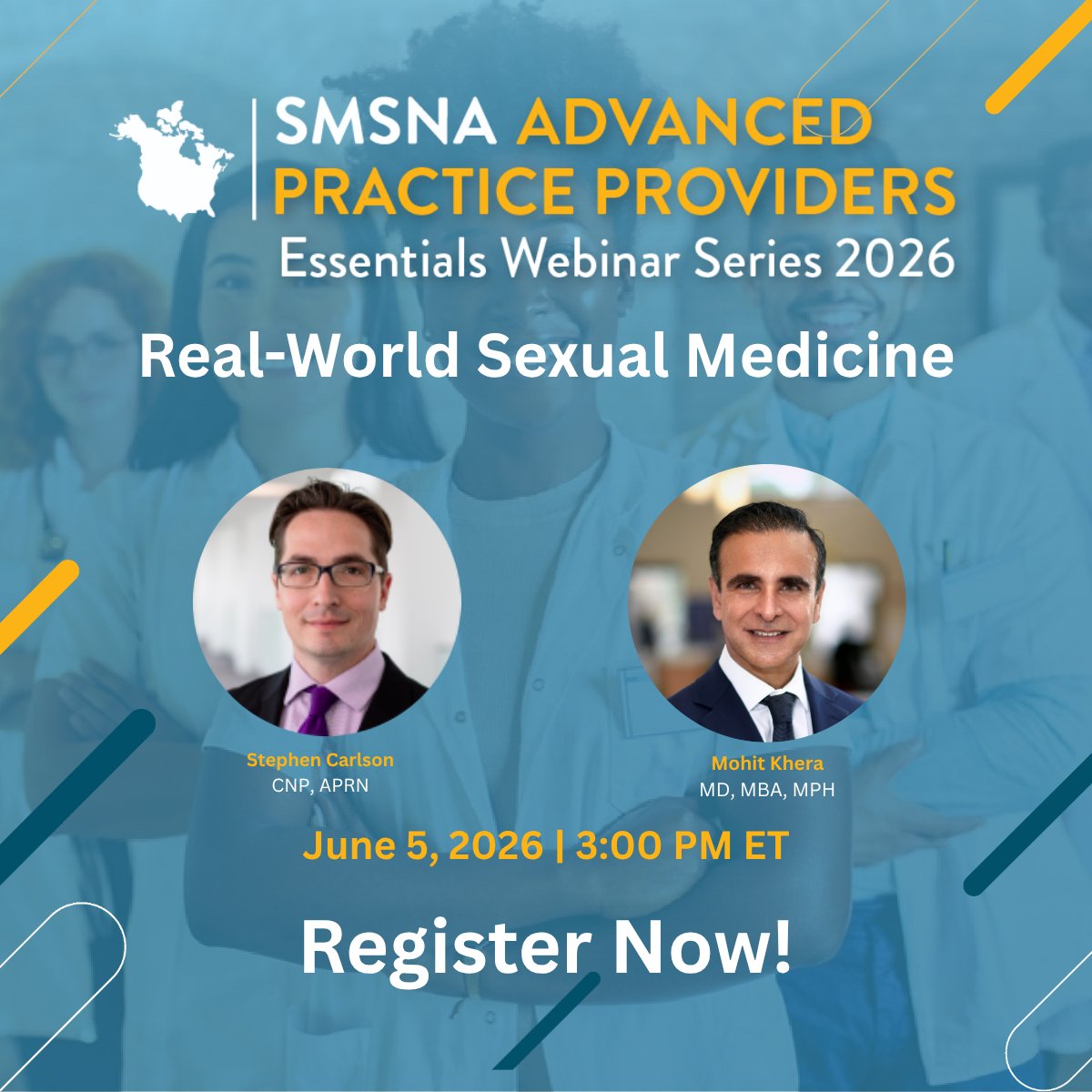 SMSNA_ORG's tweet photo. There are 3 weeks until the APP Essentials Webinar Series kicks off!

Join us Friday, June 5 as Dr. Mohit Khera and Stephen Carlson, CNP discuss Penises, Peptides, and Pixie Dust – What’s Legitimate vs. Fallacy.

Register Now: https://t.co/jGcIQdwXlD https://t.co/eZHaGFbYNa
