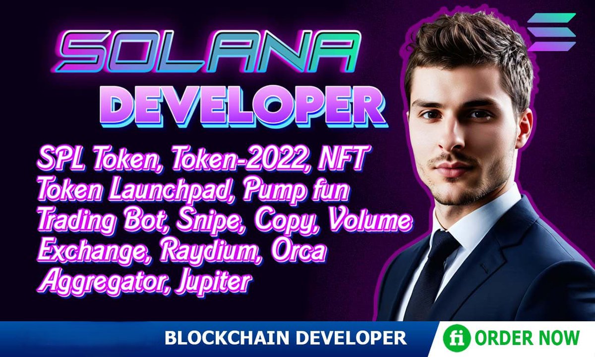 ruposhamin's tweet photo. Create meme coin, swap, launchpad on solana by Blockchain, Solana and AI Developer!
Fast Delivery and friendly budget!
Order now: https://t.co/atOvW74bxU
#blockchain #solana #SPLToken #tradingbot #NFT #pumpfun #dapp #launchpad #memecoin #ICO #web3 #Token #presale https://t.co/SnqbbAJY84