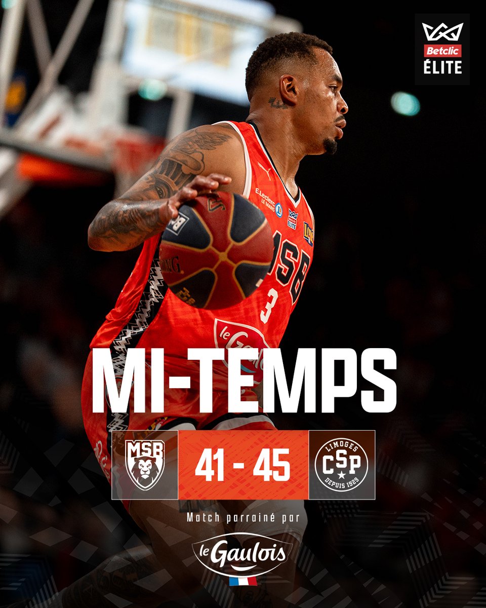 MSB_Officiel's tweet photo. ⏰ Mi-temps

Malgré les 19 pts de Johnny dans cette première période, ce sont les Limougeauds qui mènent au score.

#GoMSB 🦁 https://t.co/ErEMXLTBqE