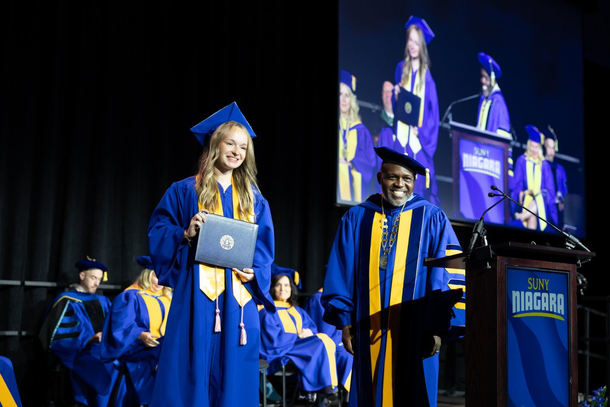 SUNYNiagara's tweet photo. Class of 2026, you did it! 💙💛🎓 We couldn't be more proud of you and cannot wait to see what you achieve. 🥳 https://t.co/9pDw6DT7X1