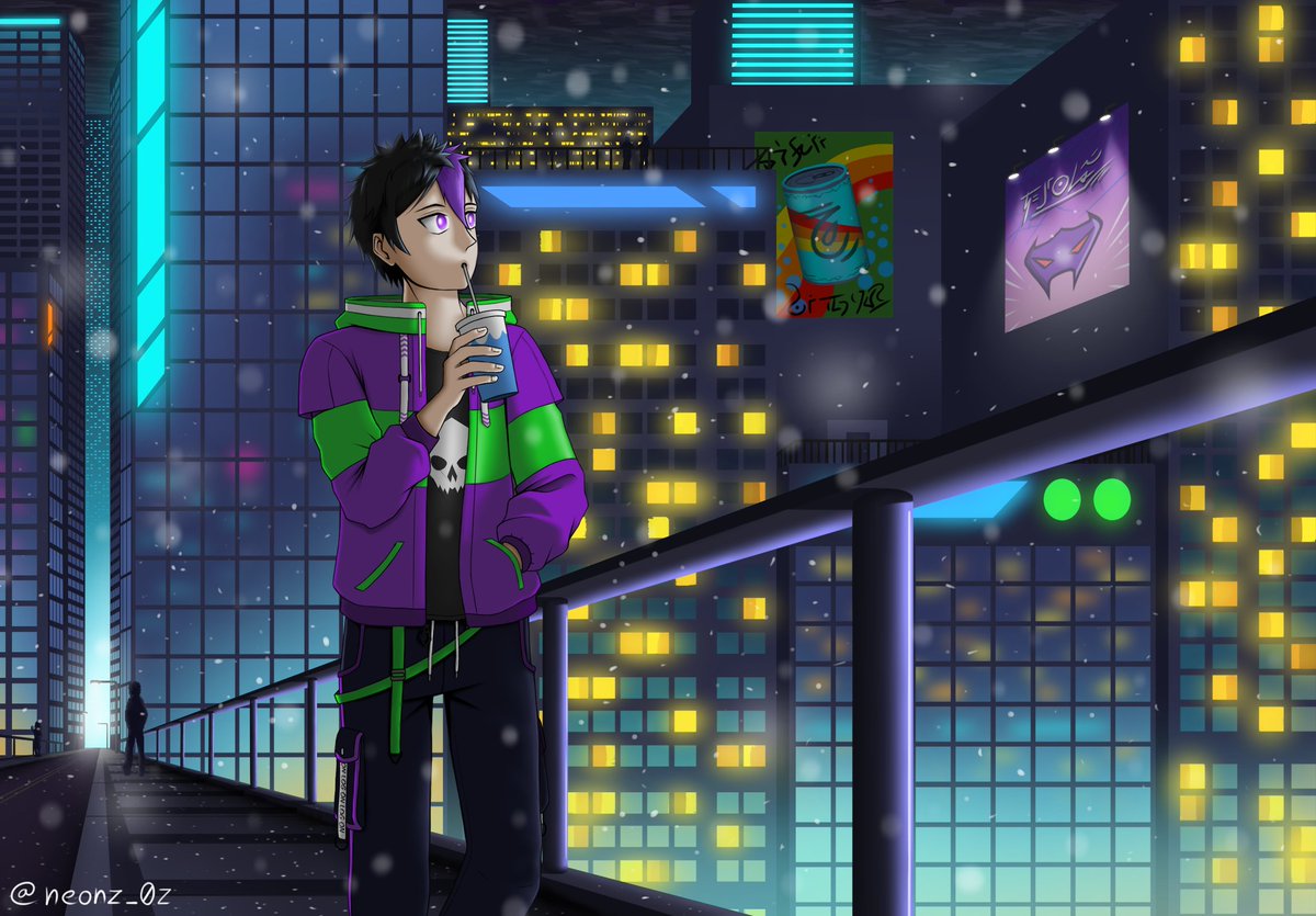 NeonzinVT's tweet photo. @Sarah_Draws8 Hello! There are my older arts of my OCs, I hope you like my style ^^

(i really like draw cyberpunk styles haha) https://t.co/Fl6WVNl4iL