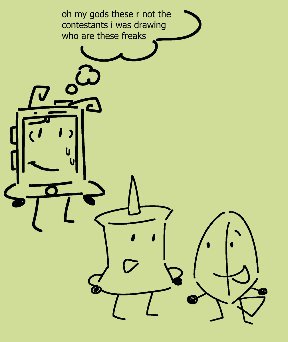 DAILY_MP4's tweet photo. Bonus doodle of the day [ft. Pin &amp; Leafy bfdi] https://t.co/sgPCYJDoPU