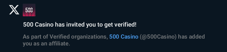 500 Casino tweet media