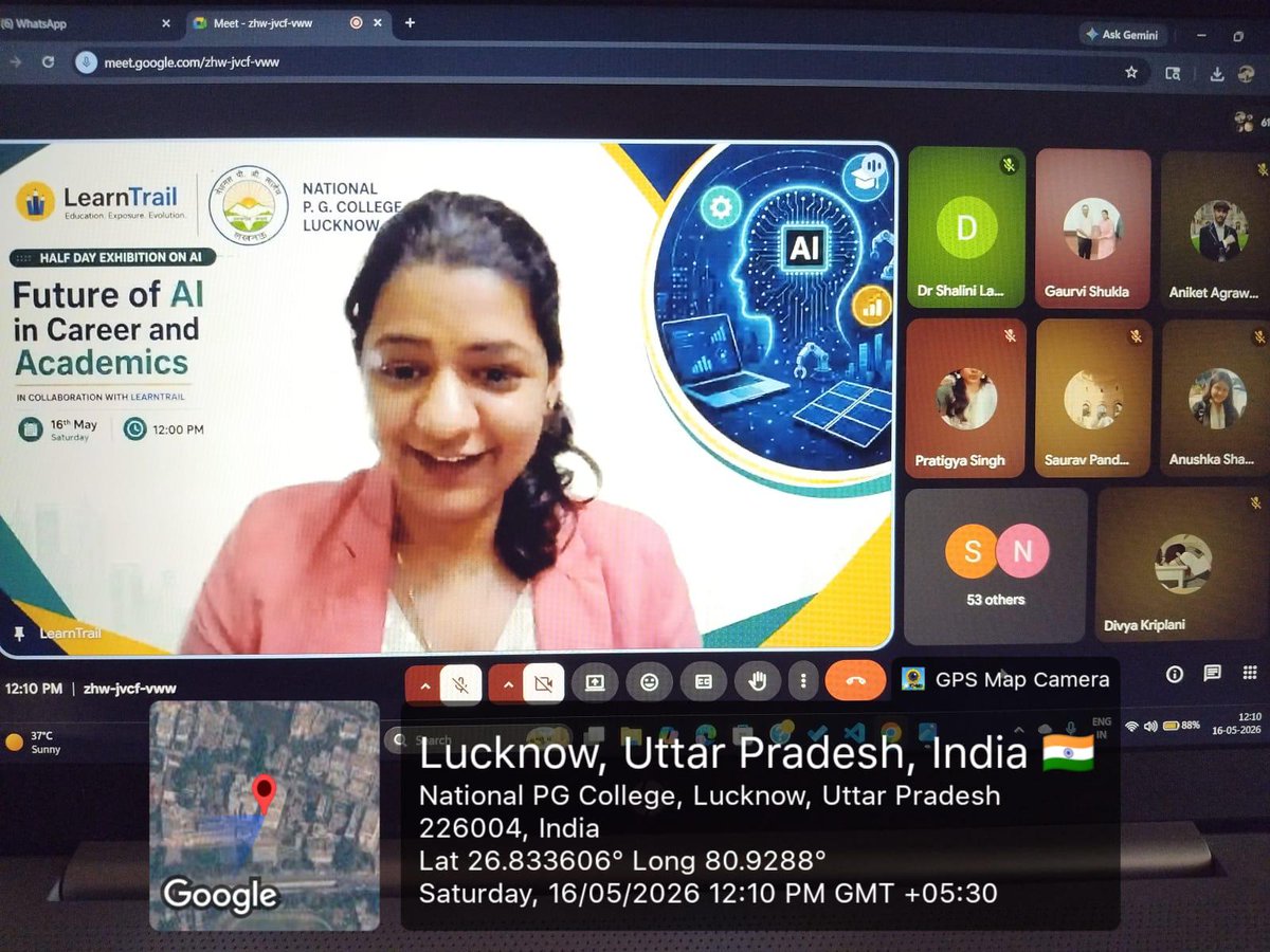 npgcin's tweet photo. NPGC in collaboration with LearnTrail, successfully organized a Half Day Exhibition on “Future of AI in Career and Academics” on 16th May at 12:00 PM under the aegis of @mhrd_innovation. The event aimed to explore the growing impact of AI in shaping modern careers. https://t.co/lRwnbF4jFf