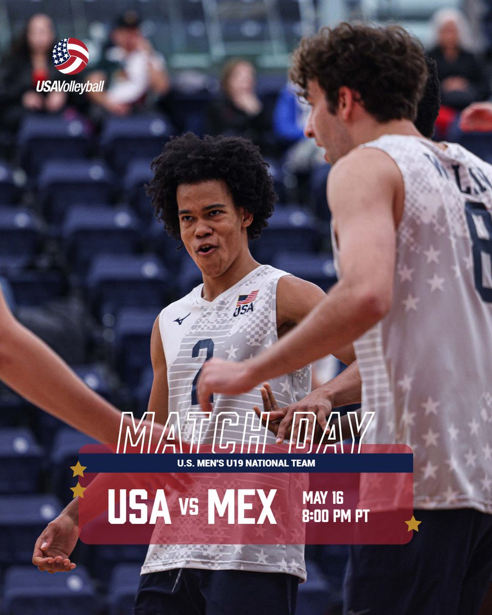 usavolleyball's tweet photo. Locked in for the SEMIFINALS! 🔒

The U.S. Men's U19 National Team begins their push to the medal rounds today against Mexico at the NORCECA Continental Championship.

Tune in at 8 p.m. PT on the Volleyball Canada YouTube channel.

📷 NORCECA https://t.co/PirMOpquDP