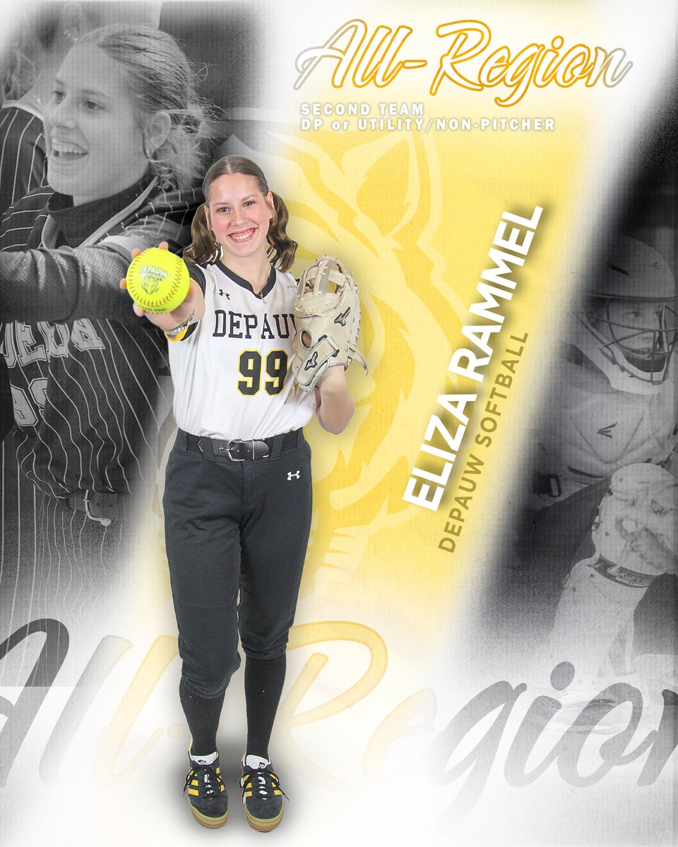 DePauwAthletics's tweet photo. π₯ ALL-REGION π₯
Sophomore's Eliza Rammel and Kelsey Schneider earned NFCA All-Region honors!
#TeamDePauw #d3sb https://t.co/tZsvgI2VPT