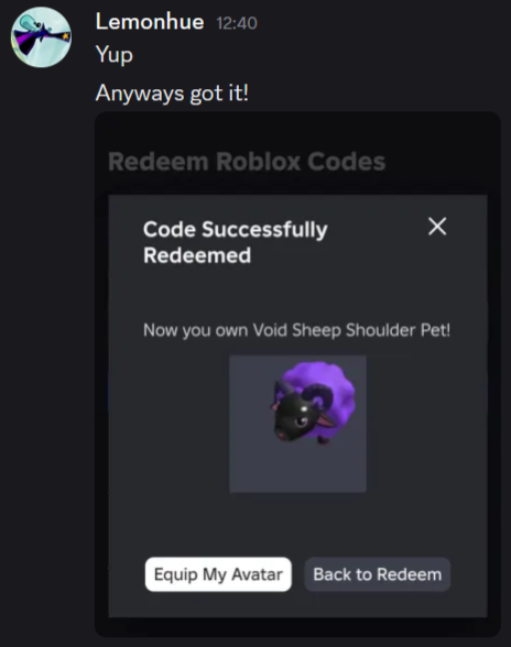 RITBTeam's tweet photo. Here is proof of redemption!

GGs Lemonhue! https://t.co/3e0tMu2MS8