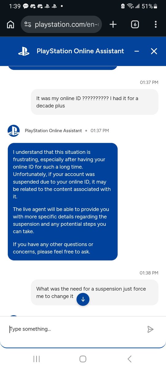 Anthony6245's tweet photo. @PlayStation you suspended my account and changed it. You also have have a automatic reply with the assumption of me being upset. I had the account for a decade plus and you guys abuse your hypocritical power and say my online ID is not too safe for psn but yet you sell Mature🎮 https://t.co/v8tvCUwSTR