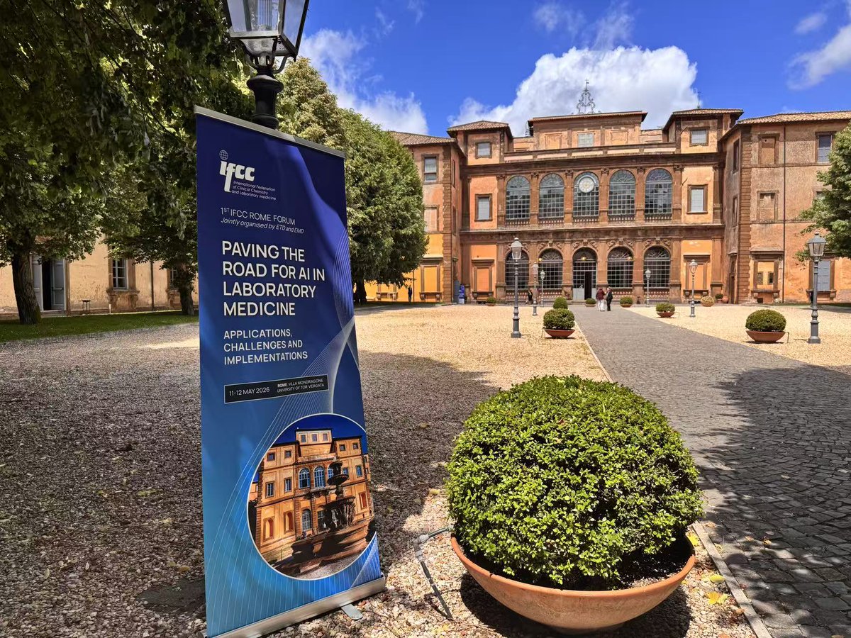 wangivy23627's tweet photo. 🔬 LMD at #IFCC Rome Forum 2026!
Great conversations with global leaders in lab medicine. Now we're turning that energy into action:
✅ Special issue on AI in Laboratory Medicine 
✅ FREE to publish — no APC! 
✅ Open for submissions NOW
Join us 👉 https://t.co/gFVd7m8fnW https://t.co/EmsSqUU9Rq