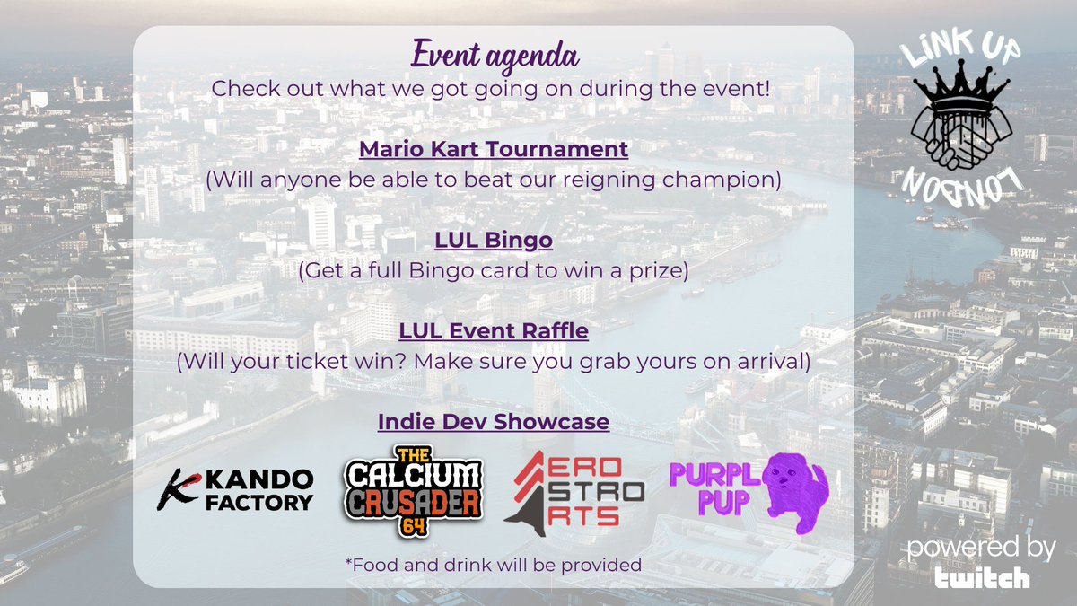 Link Up London - Powered by Twitch tweet media