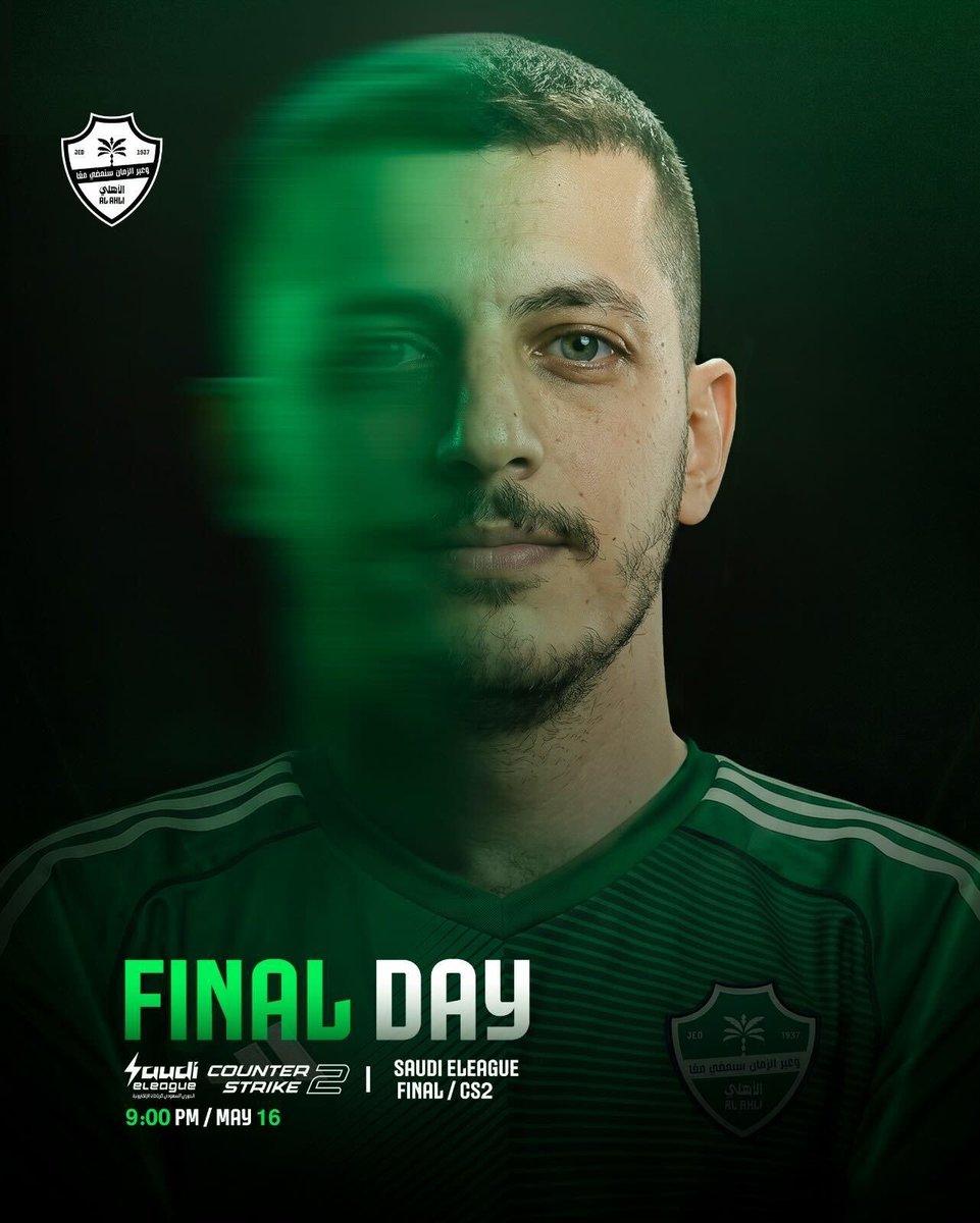 mzml011's tweet photo. للي ما يدري اليوم فريق الأهلي للرياضات الإلكترونية بيلعب النهائي الكبير في Counter-Strike 💚🔥
لا يفوتكم الحماس والمتعة… فالهم المركز الأول بإذن الله 🏆😍

رابط البث🔥
https://t.co/fdjHfYbwmE https://t.co/66TYXGK2N5