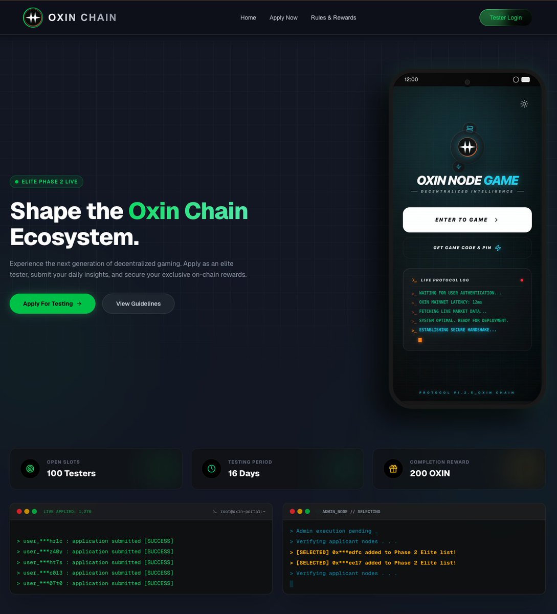 Oxin Chain tweet media