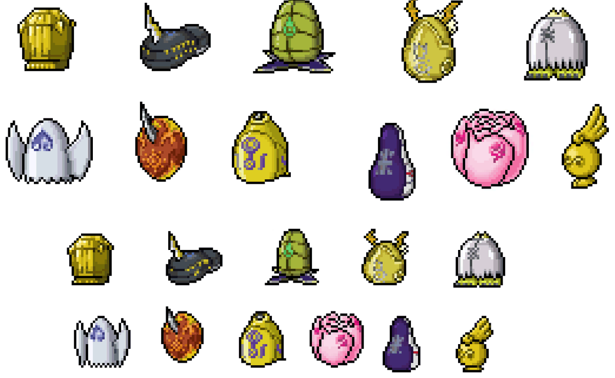 otro_jorch's tweet photo. Today's for Icon sprites and Digimentals. 

The D-3 Colour Digivice has them all except for the Kindness Digimental. 

Below the reduced size version , just for them to fit in the image file... https://t.co/8hXEZ4sXNK