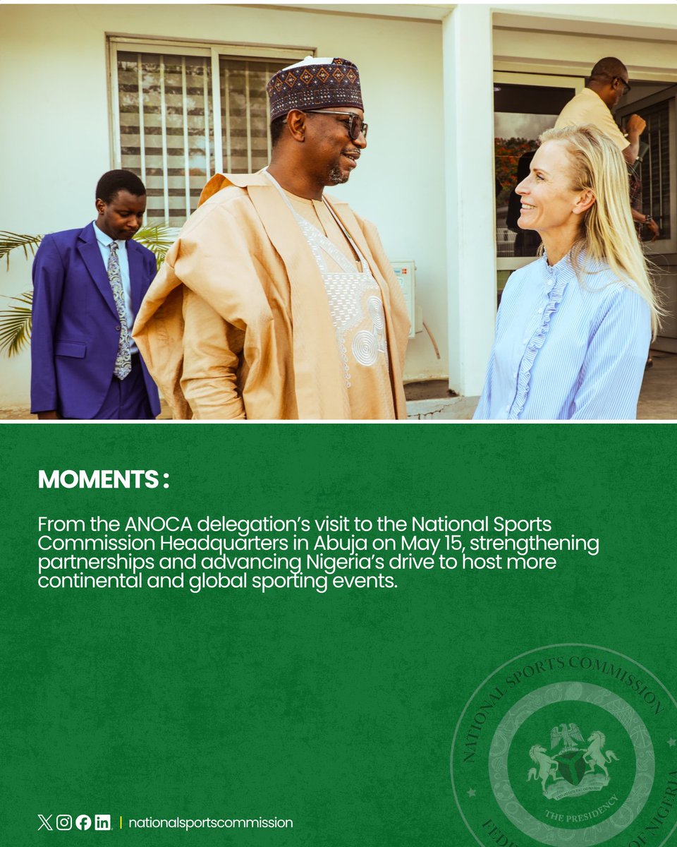NatSportsComm's tweet photo. 1. Ahmed Hashim, President Sudan Olympic Committee,  ANOCA Secretary General 

2. Habu Ahmed Gumel, President Nigeria Olympic Committee, ANOCA Treasurer General, Hon. IOC Member, ANOC Executive Council Member 

3. Gaby Ahrens, Chair Athletes Commission https://t.co/XpMUZS5kFb