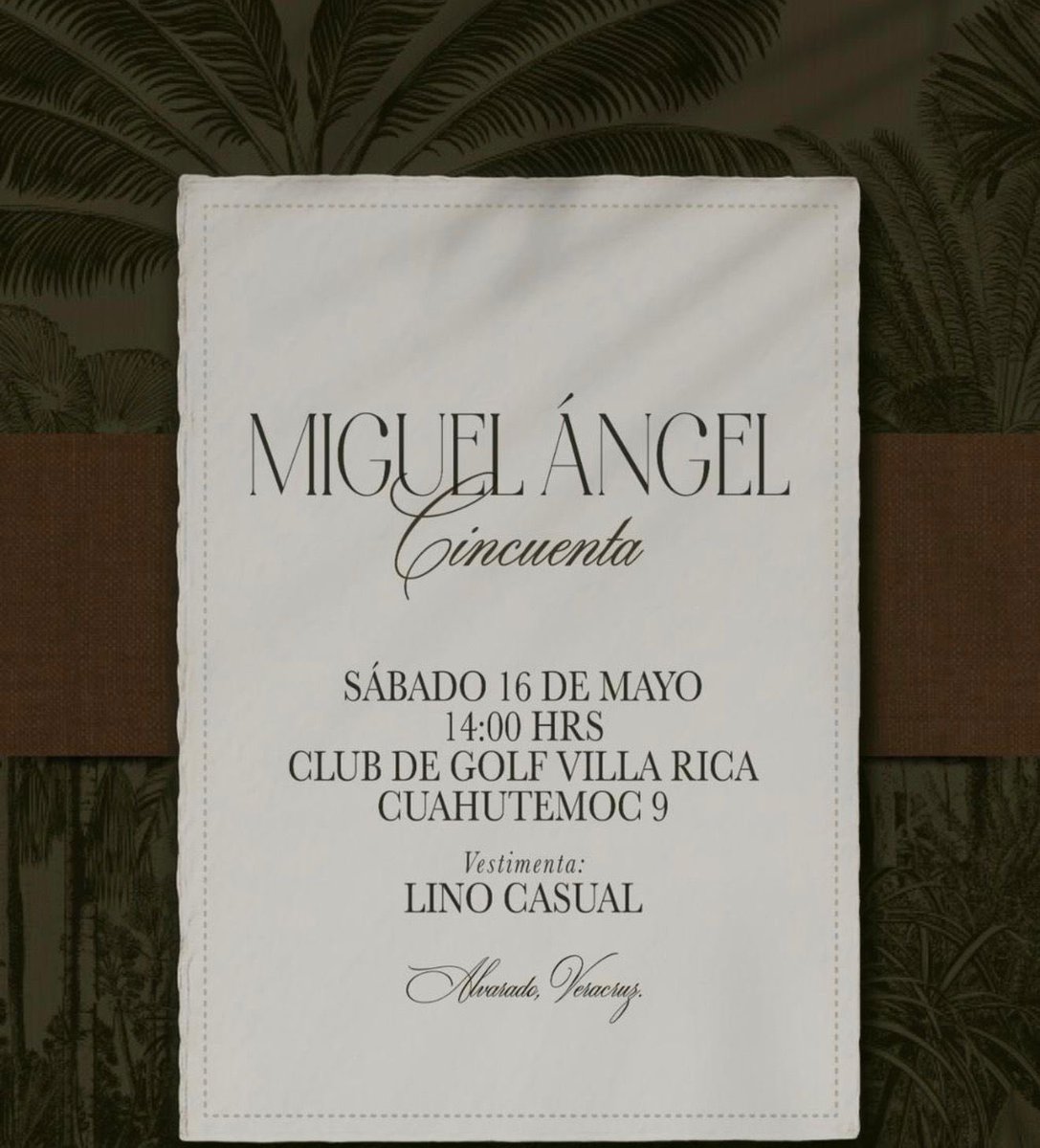JJDiazMachuca's tweet photo. Como se los confirmamos ayer, aquí está la invitación del traidor @MYunesMarquez, quien hoy hará un fiestón estilo 4T.

La invitada especial será la gobernadora Rocío Nahle.

Se revisará la vestimenta, que deberá ser lino casual de Loro Piana, estilo José Ramón López Beltrán. https://t.co/NIWeGhlZWN