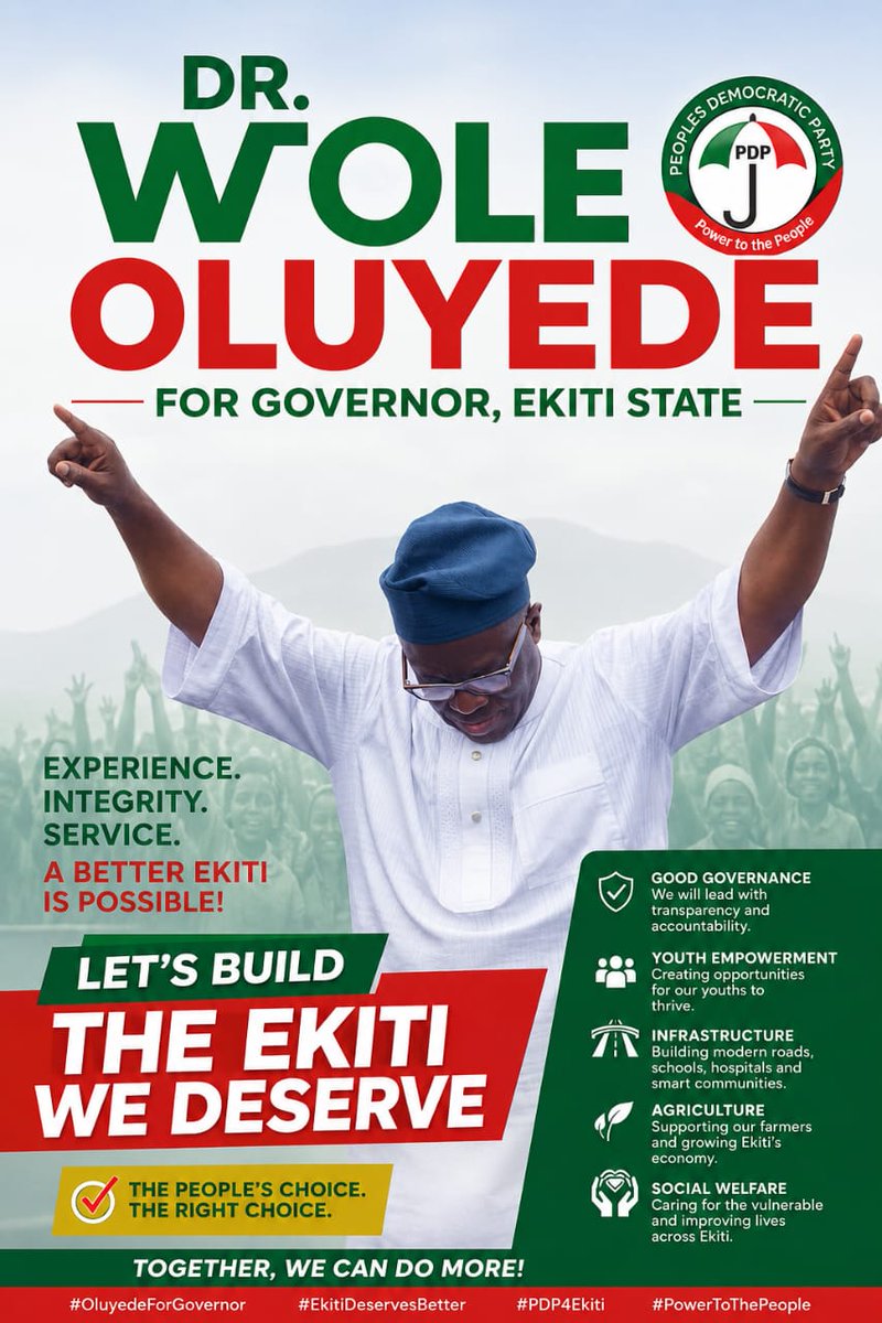s_ogundipe's tweet photo. The anointed incoming Governor of Ekiti State coming June 20,2026 https://t.co/WN39MP6CUH