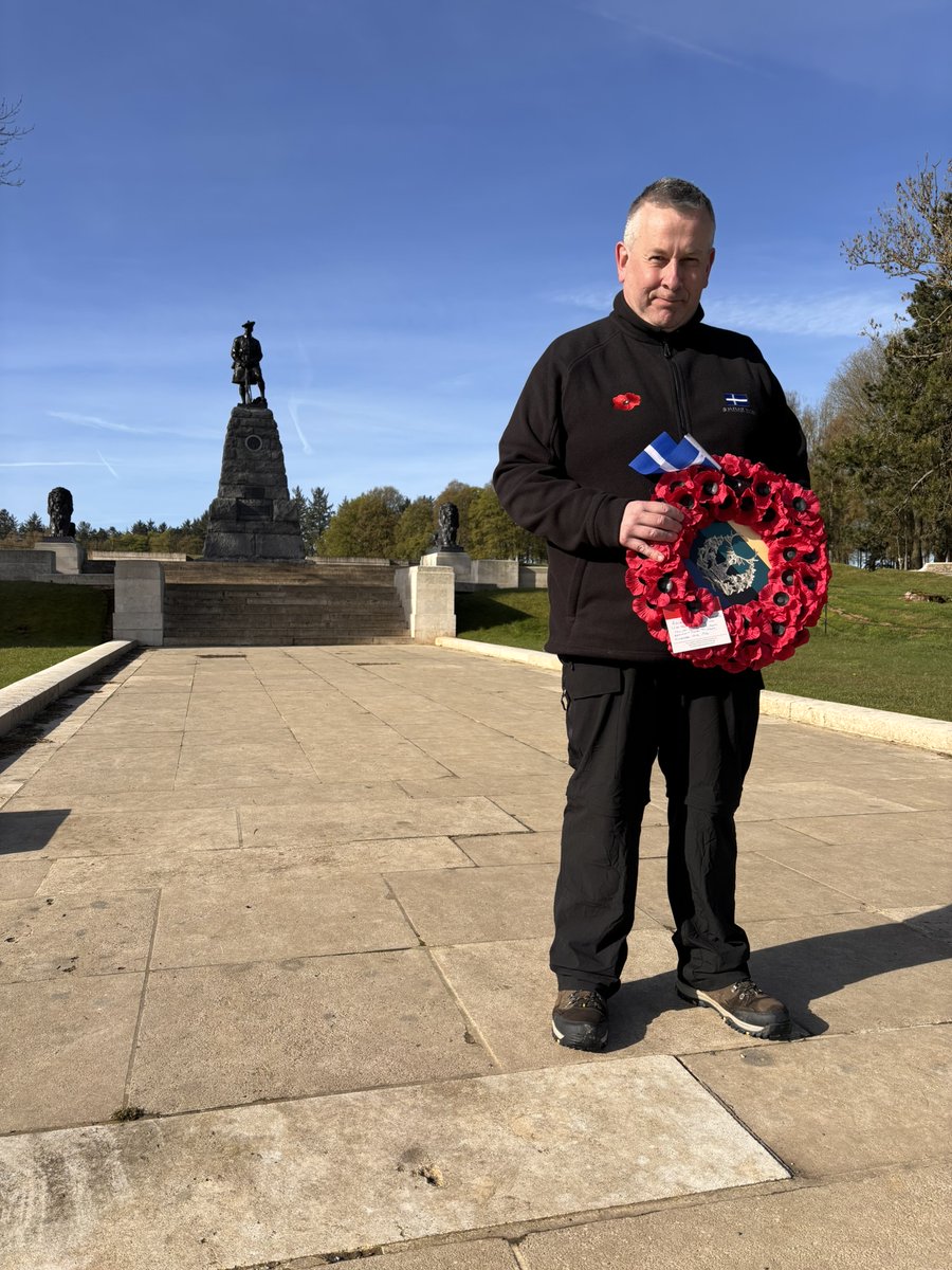 JonLerwick's tweet photo. A visit to the 51st Highland Division Memorial last month, in a very quiet Newfoundland Memorial Park. Remembering the Shetland Gordons of 13th November, 1916.  @ghmuseum https://t.co/WqCjnzcbLn