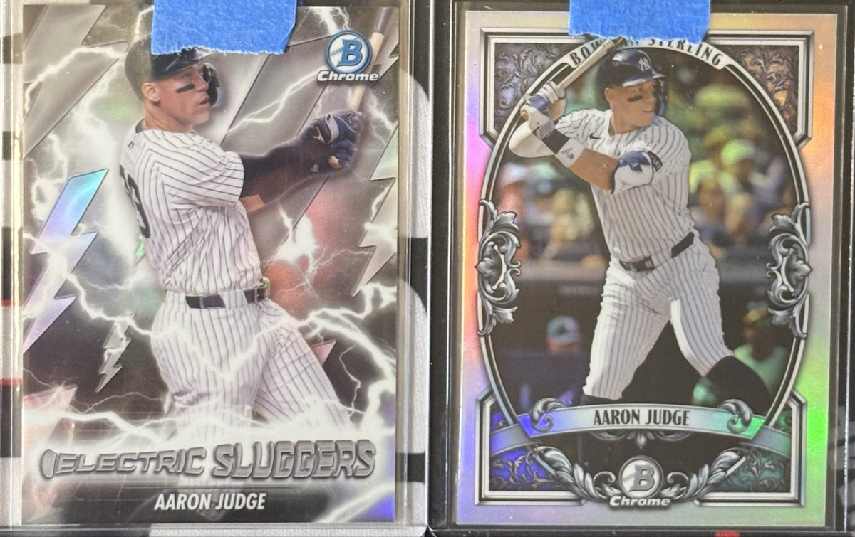 TresorSports's tweet photo. @Topps @MLB @MiLB @tigers @Phillies @Mariners @ShoheiOfficial @kevinMcGonigle7 @fien_gavin @JonnyFarmelo More #Bowman #Baseball Hits!
#TheJudge44 #BowmanStwrling & Electric Sluggers
#KonnorGriffin22 Electric Sluggers
#CarsonWilliams #RedRookie
#DenielOrtiz #MiniDiamond #Refractor
#arjun_baseball_ Aqua #XFractor /125
#BreysonGuedez #Reptilian Refractor
#thehobby #SportsCards https://t.co/7ukAshbWky